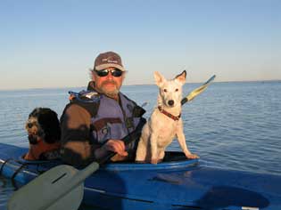 Blair Kayaking with dogs