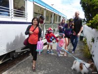 p1010682  Dogs getting off the tram